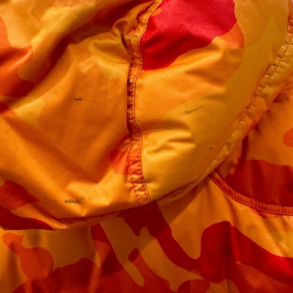 Kru Orange Camouflage print padded jacket - Picture 4 of 5